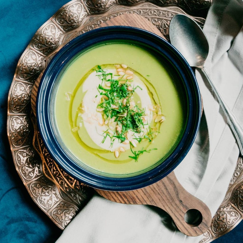 Vichyssoise, cold potato and leek soup