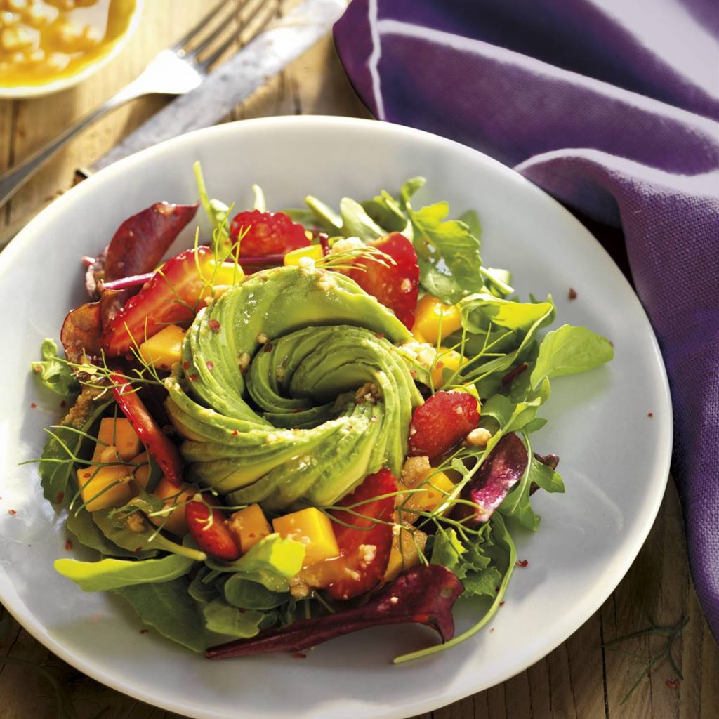 5 complete salads as a single dish