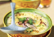 Thai coconut and shiitake soup with coriander Thai coconut and shiitake soup with coriander